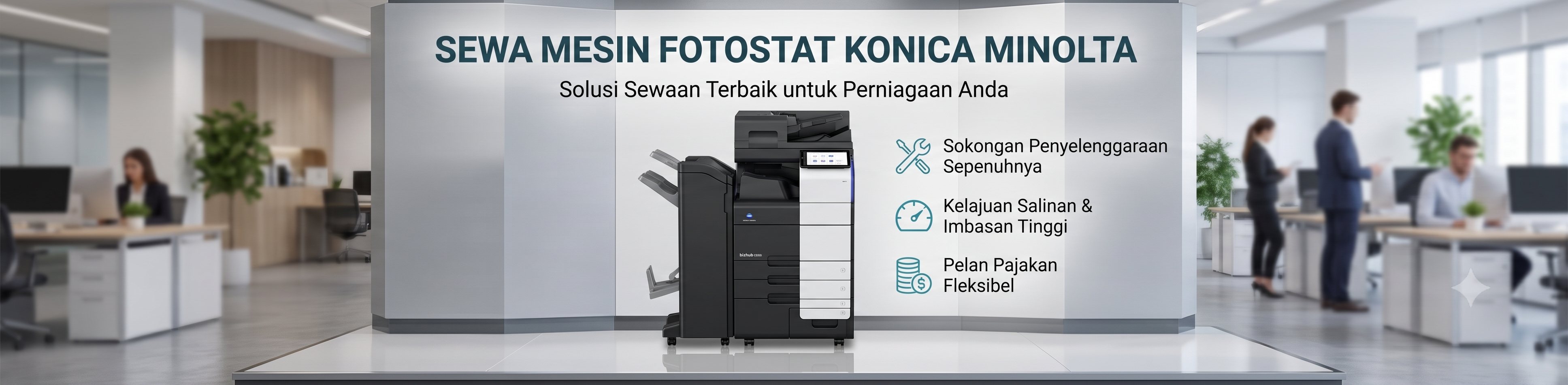 Sewa mesin fotostat Konica Minolta